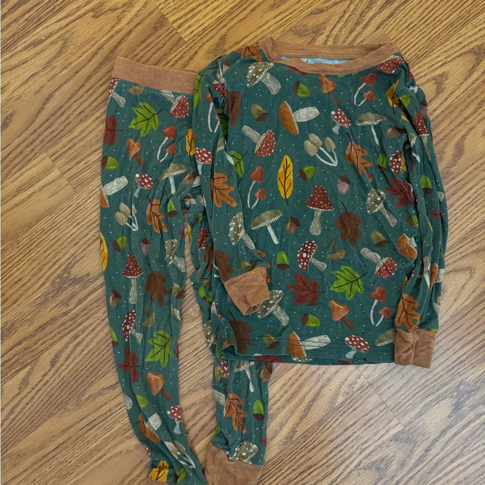 Little Sleepies Green Forest Print Pajama Set